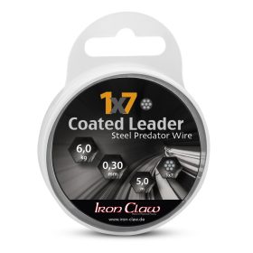   IRON CLAW 1x7 Coated Leader black bevonatos acél előkezsinór / 0,30mm / 6kg / 5m