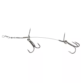 IRON CLAW Rig System Stinger Double L / ragadozóhalas horogrendszer / horog 1 / 12,5cm - CarpHunter