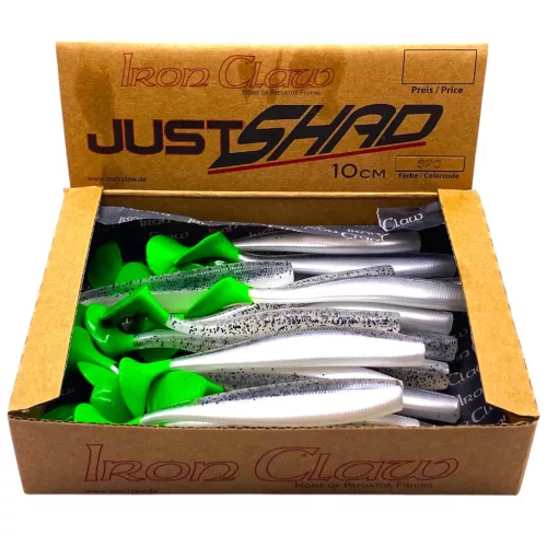 IRON CLAW Just Shad SPC Salt'n Pepper Chartreuse UV 14cm