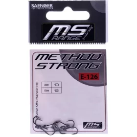 MS RANGE E-126 method horog strong, extra erős 12-es méret - CarpHunter