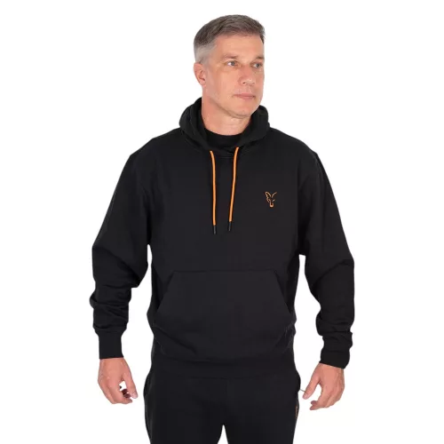 Fox Classic Hoody Black / Orange - Pulóver S - CarpHunter