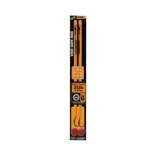 Fox Wide Gape 6 20LB camotex Semi stiff      