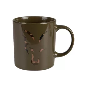 Fox Green and Camo Head Ceramic Mug - kerámia bögre Green - CarpHunter