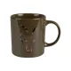 Fox Green and Camo Head Ceramic Mug - kerámia bögre Green prémium Fox International horgásztermék.
