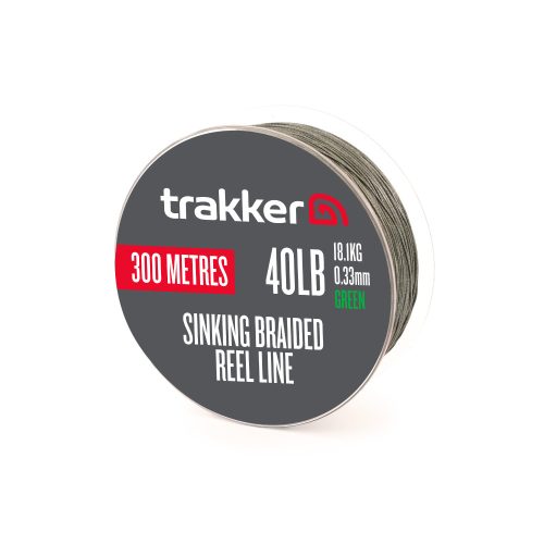 Trakker SINKING BRAID REEL LINE (40lb, 18,1kg, 0,33mm, 300m) - Fonott, süllyedő főzsinór