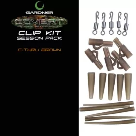 Gardner Covert Clip Kit Session Pack Brown - CarpHunter