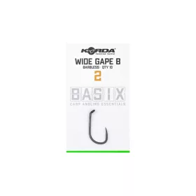Korda Basix Horog Wide gape 2B - szakáll nélküli horog - CarpHunter