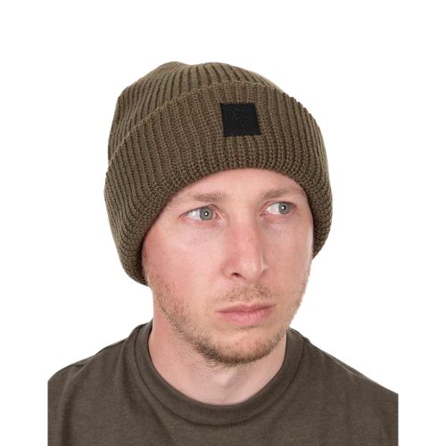 Fox Olive Merino Blend Beanie - sapka