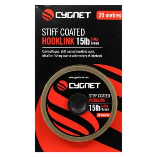 Cygnet  Stiff Coated Hooklink 20lb 20m - Merev, bevonatos, fonott előkezsinór