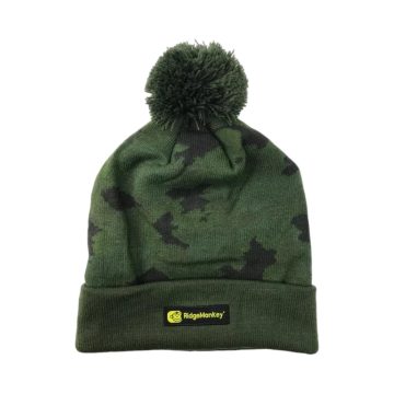 Ridgemonkey Apearel Bobble Beanie Hat Camo téli sapka