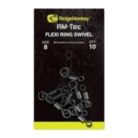 Ridgemonkey aprócikk Flexi Ring Swivel size 8