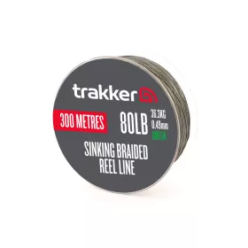   Trakker SINKING BRAID REEL LINE (80lb, 36,3kg, 0,49mm, 300m) - Fonott, süllyedő főzsinór 