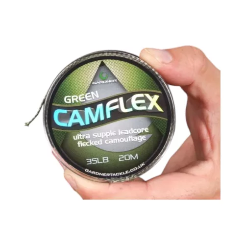 Gardner Camflex Leadcore Brown 45lb (15,9kg) 20m - ólombetétes zsinór