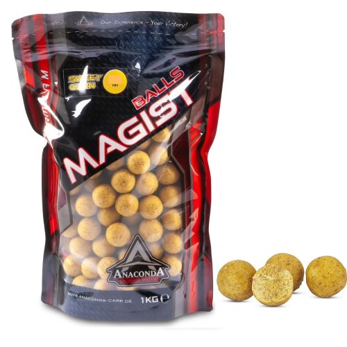 ANACONDA Magist Balls Sweetcorn - Édes kukoricás bojli 20mm 1kg