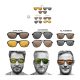 Korda Sunglasses Aviator Tortoise / Brown - Tortoise keretes napszemüveg