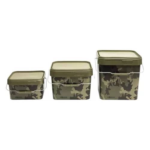 Korda Camo Bucket - Terepmintás kocka vödör 17l prémium Korda horgásztermék.