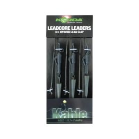 Korda Leadcore Hybrid Lead Clip Weed/Silt 3/pack