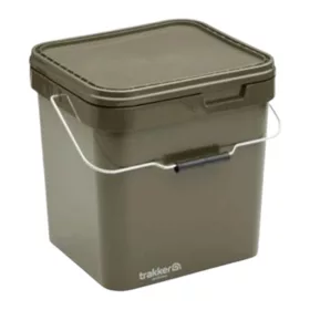 Trakker Olive Square Container - Kocka vödör 13 literes + tálca - CarpHunter