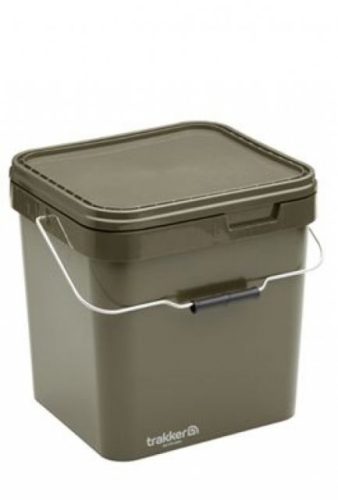 Trakker Olive Square Container - Kocka vödör 13 literes + tálca