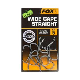 Fox Edges Wide Gape Straight - szakállas horog