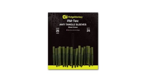 RidgeMonkey RM-Tec Anti Tangle Sleeves gubancgátló hüvely short green