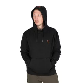 Fox Collection Hoody Black/Orange - Pulóver prémium Fox International horgásztermék.