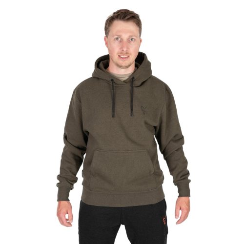 Fox Collection Hoody Green/Black Large - Pulóver L