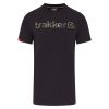 Trakker CR Logo T-shirt Black Camo - rövid ujjú póló L-es méret