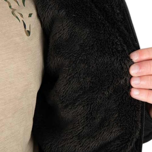 Fox Collection Sherpa Jacket Black/Orange S - Fox téli kabát     