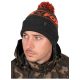 Fox Collection Bobbles Black Orange - Bojtos sapka