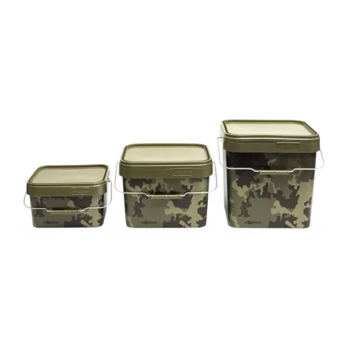 Korda Camo Bucket - Terepmintás kocka vödör 5l prémium Korda horgásztermék.