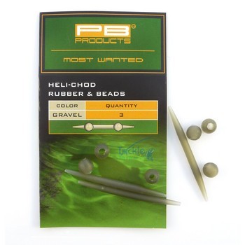 PB Products Heli-Chod Rubber & Beads Weed - növényzetszínű gumiütköző