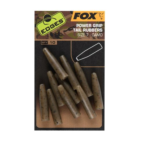 Fox EDGES Camo Powergrip Tail Rubbers Size 7  