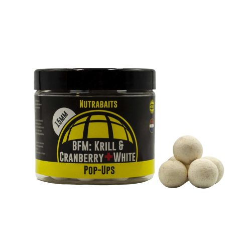 Nutrabaits Pop Up Krill&Cranberry Whites 15mm