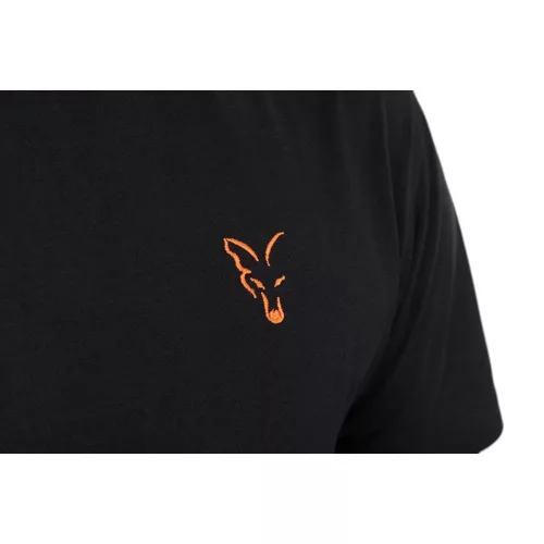Fox Classic T-shirt Black / Orange - Póló XXL - CarpHunter