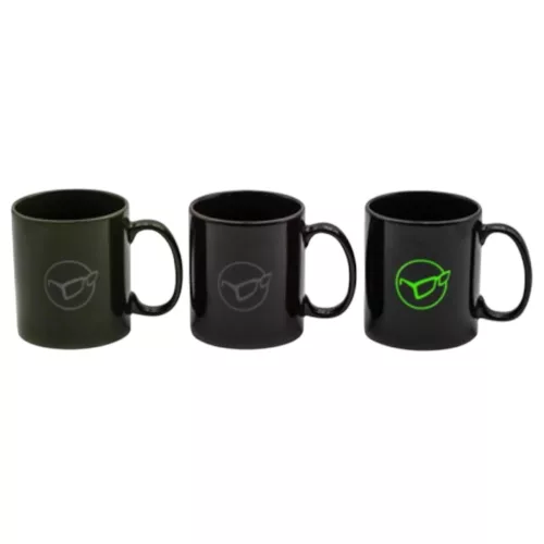 Korda Mug Glasses Logo - Korda logóval ellátott bögre fekete prémium Korda horgásztermék.