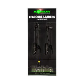   Korda Leadcore leader Heli Safe Weed 1m - előkötött leadcore gubancátló 