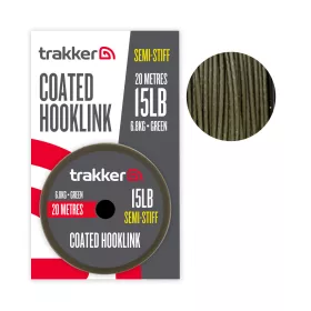 Trakker SEMI STIFF COATED HOOKLINK (15lb 6,8kg 20m) - Félkemény, bevonatos, fonott előkezsinór - CarpHunter