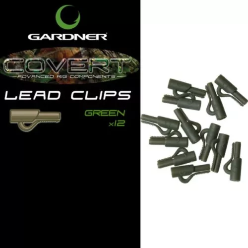 Gardner Covert Lead Clips Green - CarpHunter