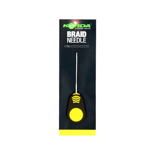 Korda Braided Hair Needle - 7cm yellow handle