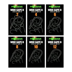 Korda Wide Gape Barbless Size 4