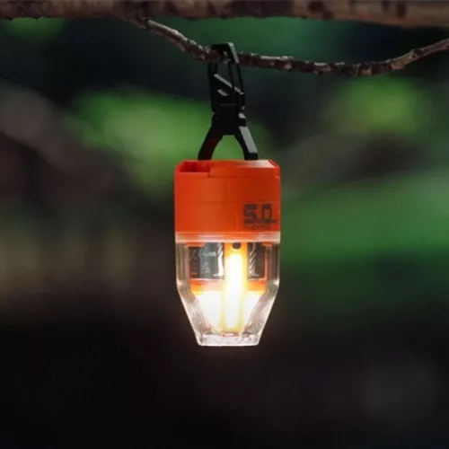 Flextail MAX Pump 3 – Hordozható elektromos pumpa LED lámpával - narancssárga - CarpHunter