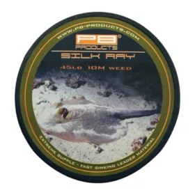 PB Products Silk Ray Weed 45LB 10M- növényzet színű ólomnélküli előkezsinór prémium PB Products horgásztermék.