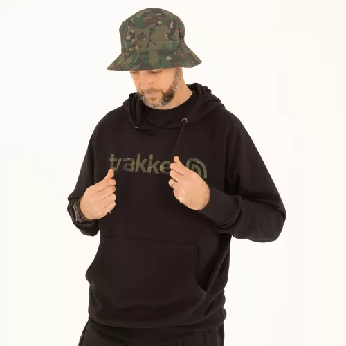Trakker CR Logo Hoody Black Camo XL-es méret