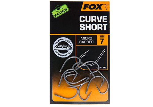 Fox Edges  Curve Short (8) - szakállas horog