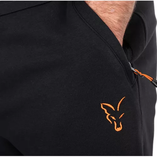Fox Classic Jogger Black / Orange - Melegítő nadrág M - CarpHunter