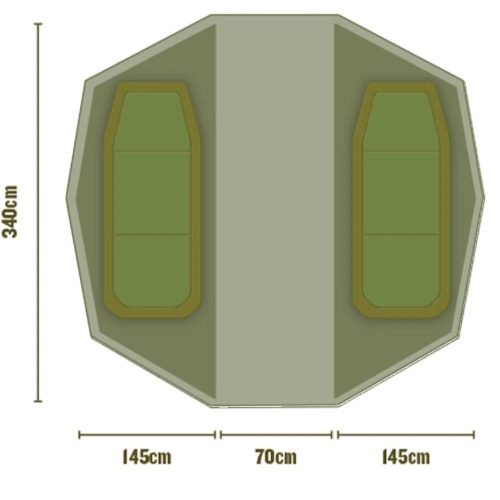 Trakker Superdome Bivvy Inner Capsule (Twin) - Belső, két részre osztott hálófülke