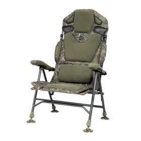 Trakker LEVELITE CAMO LONGBACK RECLINER - Hosszú támlájú terepmintás szék - Levelite család - CarpHunter