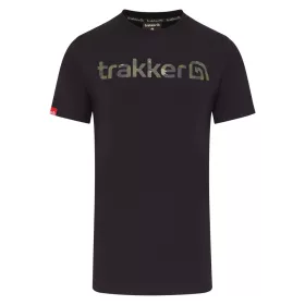 Trakker CR Logo T-shirt Black Camo - rövid ujjú póló - CarpHunter