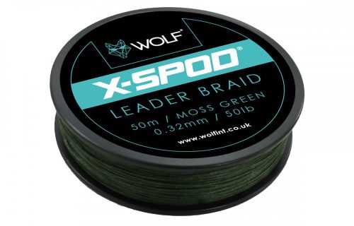 WOLF X-SPOD Braided Shock Leader 50lb x 50m
